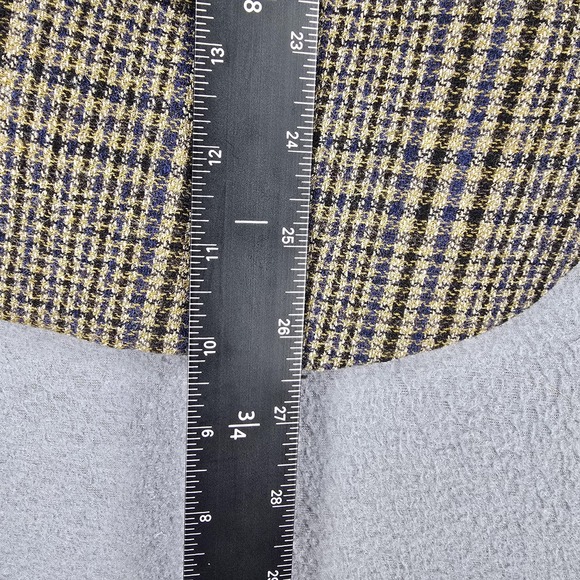 Brooks Brothers Sport Coat Blazer Mens 40S Beige Wool Check Tweed Slim Fit - Picture 10 of 13